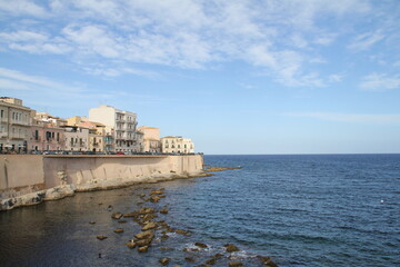 Fototapeta na wymiar view of the sea in the Sicily, Siracuse