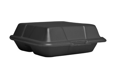 natural plant fiber food box on white background