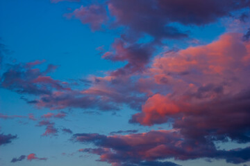 Fototapeta na wymiar clouds in the sky, colorful clouds in the sky