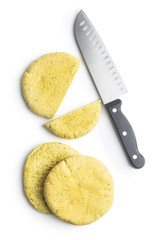 Indian pita bread and knife