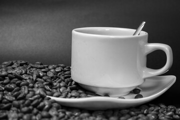 Coffee beans drying in the sun 