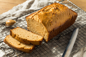 Homemade Peanut Butter Bread Loaf