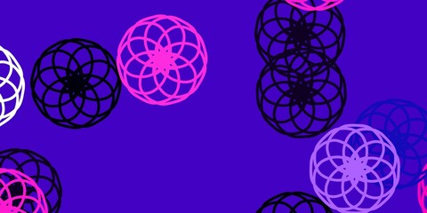 Light Purple, Pink vector layout with circle shapes.