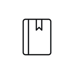 notebook note pen icon vector