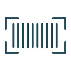 barcode data presentation concept vector icon design, Inventory or Product Management Symbol on white background  
