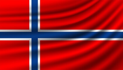 Flag of Norway background template.