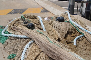 fishing nets and ropes