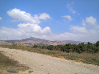 Fototapeta premium Beautiful view of Mount Hermon in northern Israel.