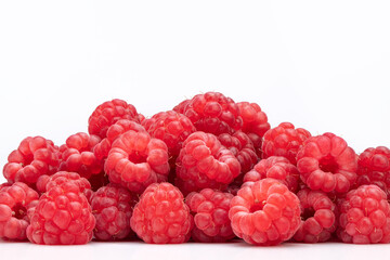 Raspberry on White Background