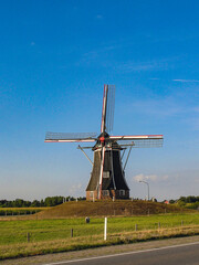 Fototapeta premium A windmill somewhere in the Netherlands