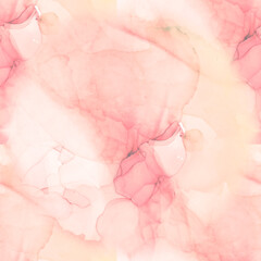 Obraz na płótnie Canvas Delicate Tile Design. Pink, Beige Wall Painting 