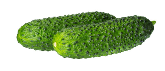 Cucumbers isolated on white background