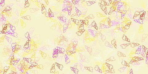 Light multicolor vector abstract texture with leaves.