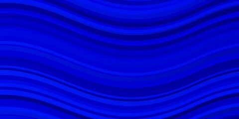 Naklejka premium Light BLUE vector layout with curves. Bright illustration with gradient circular arcs. Pattern for busines booklets, leaflets