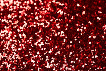 red glitter bokeh background