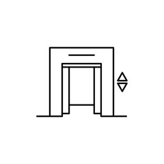 elevator icon vector sign