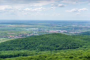 Fototapeta na wymiar Wooden lookout tower on Kukla, Slovakia