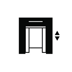 elevator icon vector sign