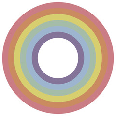 Rainbow Circle Vector illustration.