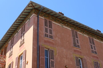 Beautiful elements of architecture and views of Nice city, France