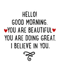 Hello Good Morning Compliments Vector