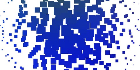 Light Blue, Green vector pattern in square style. Colorful illustration with gradient rectangles and squares. Pattern for commercials, ads.