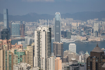 Obraz premium hong kong skyline