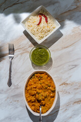 Indian Vegetable Korma Dinner