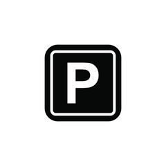 car parking icon vector sign 