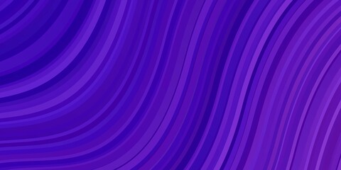 Light Purple vector pattern with curves. Colorful illustration, which consists of curves. Pattern for commercials, ads.