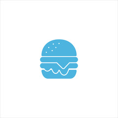 burger icon flat vector logo design trendy
