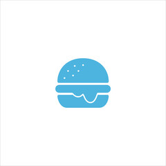 burger icon flat vector logo design trendy