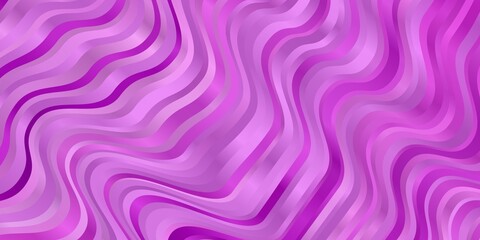 Light Pink vector background with wry lines. Colorful illustration in circular style with lines. Design for your business promotion.