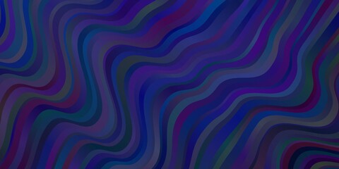 Obraz premium Dark BLUE vector layout with wry lines.