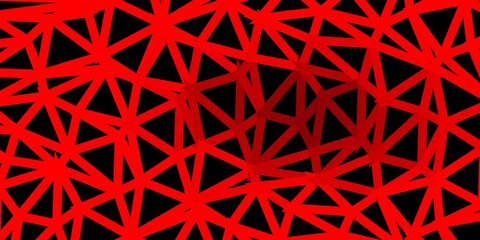 Light red vector triangle mosaic background.