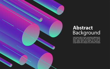 Abstract background with geometric gradient circle. Graphic design element.