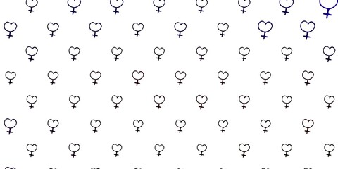 Light Green, Red vector template with businesswoman signs.