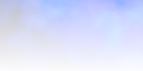 Light BLUE vector backdrop with cumulus. Illustration in abstract style with gradient clouds. Template for landing pages.