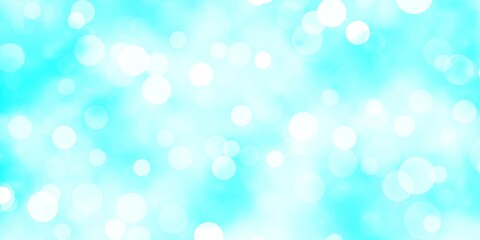 Obraz premium Light BLUE vector layout with circles. Abstract decorative design in gradient style with bubbles. New template for your brand book.