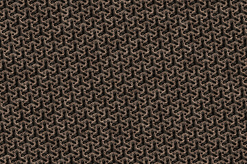 red rusty metal mesh lattice surface background