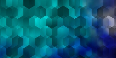 Light Pink, Blue vector pattern with colorful hexagons.