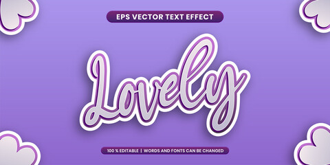 Lovely - Text effect editable style