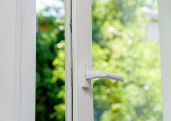 Opened plastic window