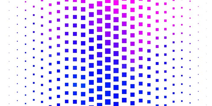 Light Pink, Blue vector pattern in square style. Colorful illustration with gradient rectangles and squares. Pattern for commercials, ads.