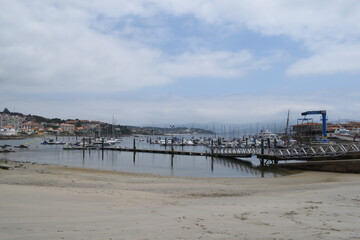 Puerto en un pueblo de galicia