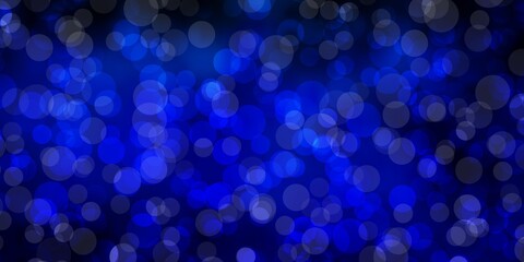 Dark Blue, Green vector texture with disks. Abstract colorful disks on simple gradient background. Pattern for booklets, leaflets.