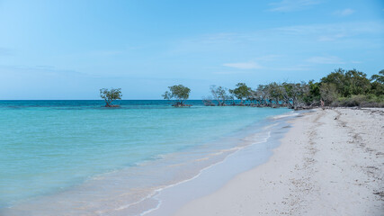 Fototapeta premium Playas de arena blanca y aguas turquesa de Cuba
