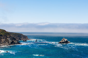 A View of the California Coastline along State Road 1