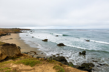 A View of the California Coastline along State Road 1