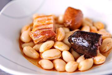 Fabada, typical spanis dish from the north